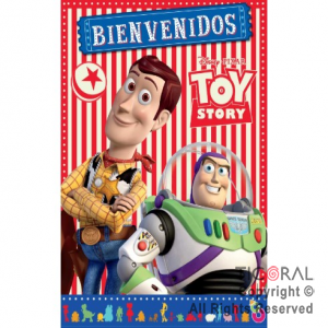 TOY STORY 4 AFICHE BIENVENIDOS CON RECORDATORIO x 2